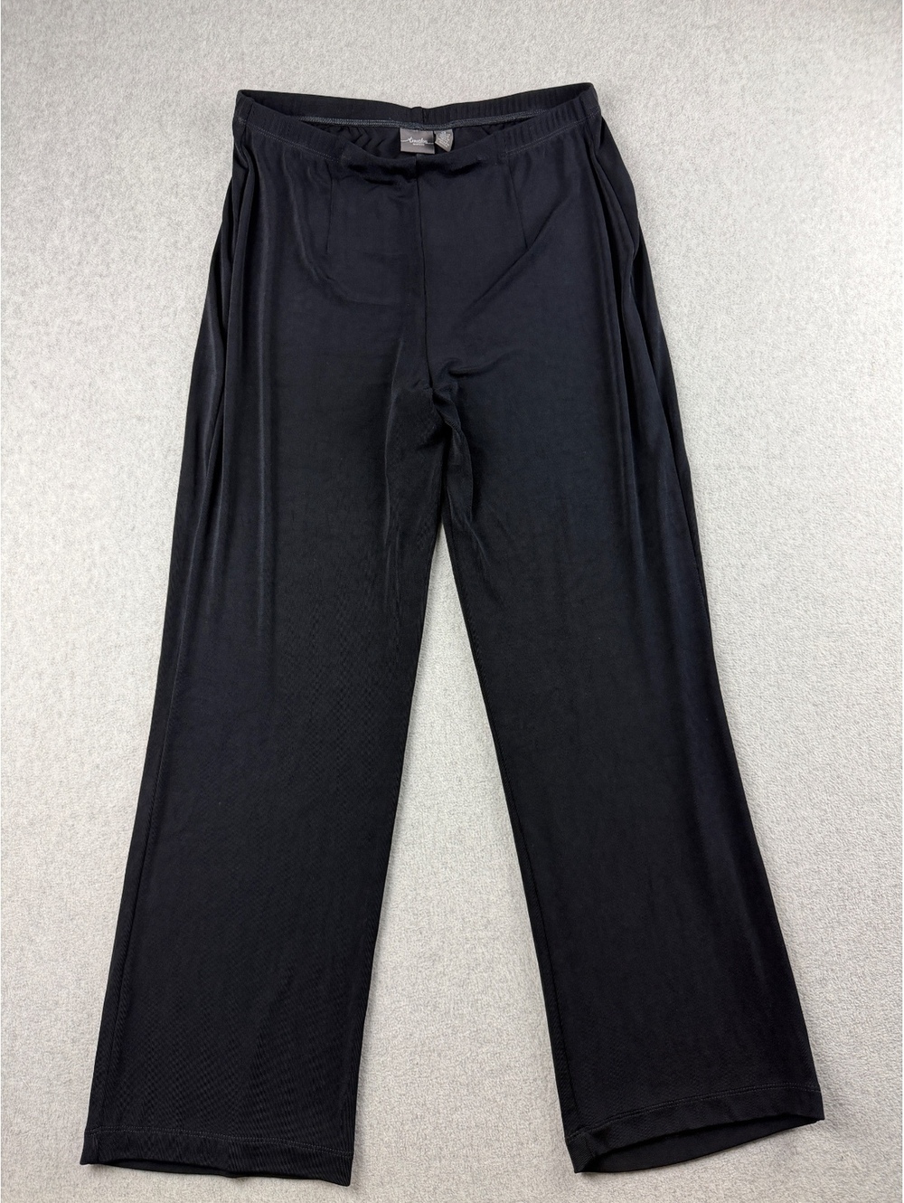 Chicos Travelers Black Pants Size 2 L Pull On Slinky Stretch Travel